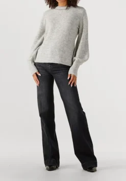 DAMES 7 FOR ALL MANKIND donkergrijze wide jeans modern dojo