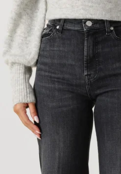 DAMES 7 FOR ALL MANKIND donkergrijze wide jeans modern dojo