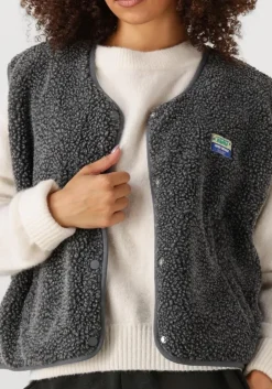 DAMES AMERICAN VINTAGE donkergrijze gilet hoktown