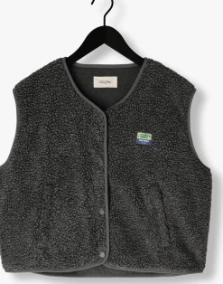 DAMES AMERICAN VINTAGE donkergrijze gilet hoktown