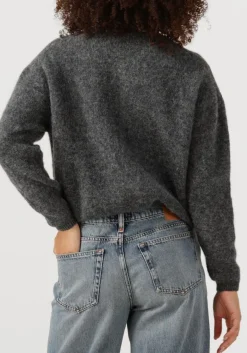 DAMES AMERICAN VINTAGE donkergrijze vest vitow cardigan