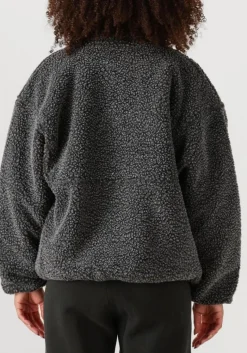 DAMES AMERICAN VINTAGE donkergrijze faux fur jas hoktown woman