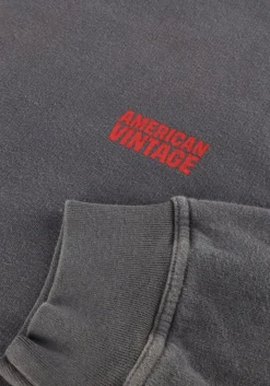 DAMES AMERICAN VINTAGE donkergrijze sweater plizzy 1