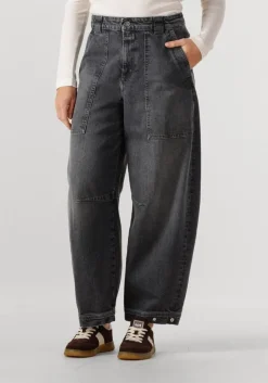 DAMES CLOSED donkergrijze wide jeans rhannon