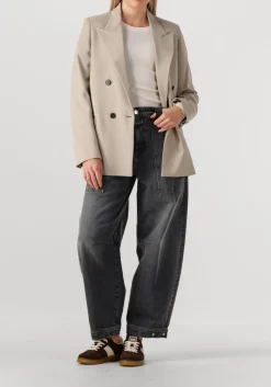 DAMES CLOSED donkergrijze wide jeans rhannon