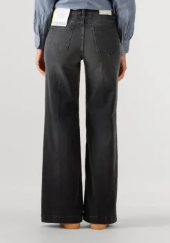 DAMES CLOSED donkergrijze wide jeans glow up