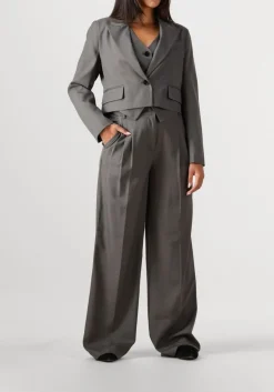 DAMES CO'COUTURE donkergrijze blazer liane blazer