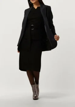 DAMES CO'COUTURE donkergrijze blazer ida pin single oversize blazer