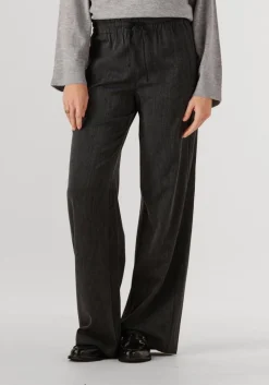 DAMES CO'COUTURE donkergrijze wijde broek susie pull on long pant