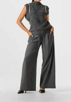 DAMES COPENHAGEN MUSE donkergrijze trui cmibra-waistcoat