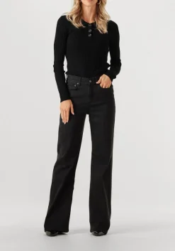 DAMES DRYKORN donkergrijze bootcut jeans retain