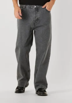 Heren FILLING PIECES donkergrijze straight leg jeans denim pants washed