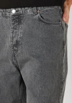 Heren FILLING PIECES donkergrijze straight leg jeans denim pants washed