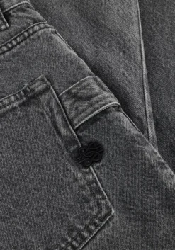 Heren FILLING PIECES donkergrijze straight leg jeans denim pants washed