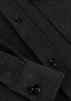 Heren GENTI donkergrijze overshirt midtown relaxed fit