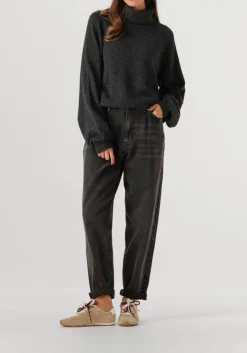 DAMES GESTUZ donkergrijze trui manzigz wool rollneck