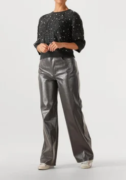 DAMES GESTUZ donkergrijze trui gztaiba deco pullover