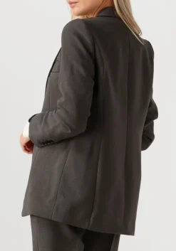 DAMES HAUTE L'AMITIÉ donkergrijze haute l'amitié blazer emerald single blazer