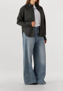 DAMES HERSKIND donkergrijze blouses dara shirt