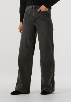 DAMES MOS MOSH donkergrijze wide jeans mmcolette deluxe jeans