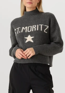 DAMES PENN & INK donkergrijze trui jumper