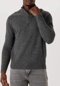 Heren PEUTEREY donkergrijze trui braille 03