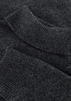 Heren PROFUOMO donkergrijze trui pullover roll neck wool blend