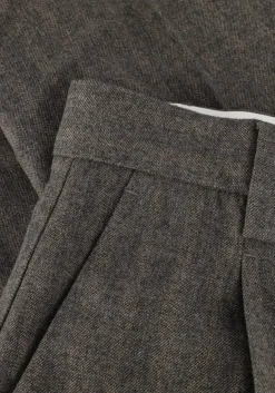 DAMES SECOND FEMALE donkergrijze pantalon hollanda trousers
