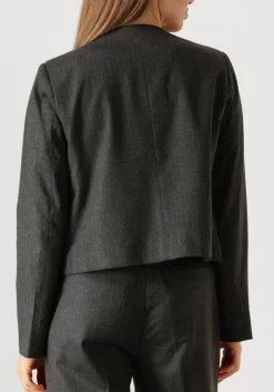 DAMES SECOND FEMALE donkergrijze blazer wake tailored jacket