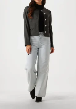 DAMES SECOND FEMALE donkergrijze blazer wake tailored jacket