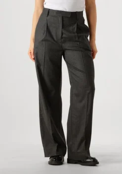 DAMES SECOND FEMALE donkergrijze pantalon wake trousers