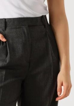 DAMES SECOND FEMALE donkergrijze pantalon wake trousers