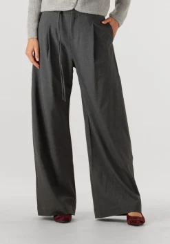 DAMES SUNCOO donkergrijze wijde broek jason