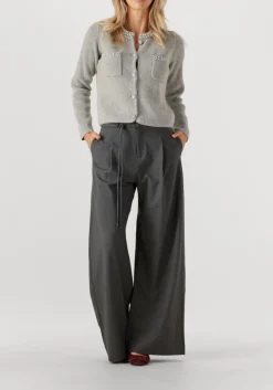 DAMES SUNCOO donkergrijze wijde broek jason