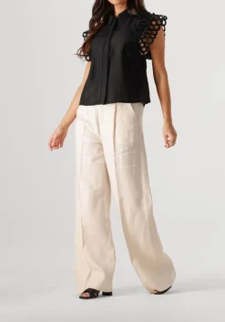 DAMES COPENHAGEN MUSE wijde broek nature white pant