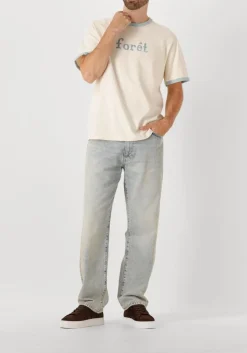 Heren FORÉT ecru forét t-shirt tide t-shirt