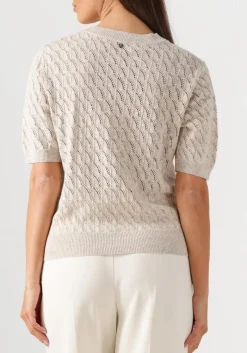 DAMES MOS MOSH t-shirt mmkarin marisol ss linen knit