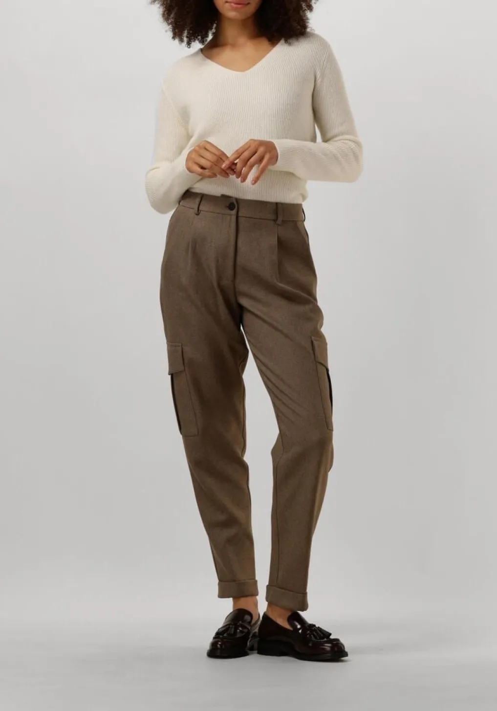 DAMES RESORT FINEST trui v-neck rib knit