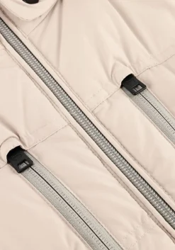 Heren WOOLRICH ecru gewatteerde jas matt stretch puffer jacket