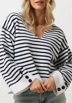 DAMES SUMMUM trui oversized sailor sweater nautical knit