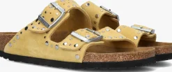 DAMES BIRKENSTOCK gele teenslippers arizona rivet border
