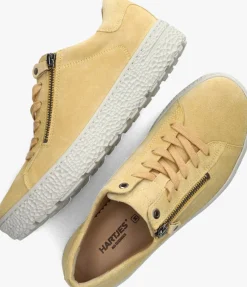 DAMES HARTJES gele lage sneakers 162.1401