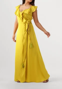 DAMES NEMA gele maxi jurk n162