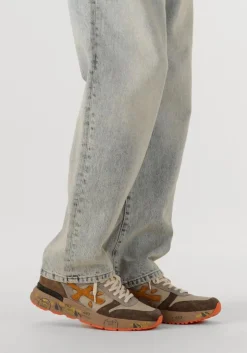 Heren PREMIATA gele lage sneakers mick