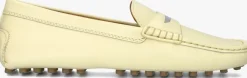DAMES TOD'S gele mocassins gommino 22l baffo metallo