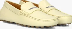 DAMES TOD'S gele mocassins gommino 22l baffo metallo