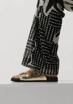 DAMES LINA LOCCHI en slippers 2 gesp slipper met studs