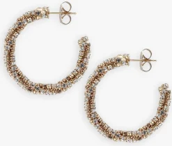 DAMES LOTT. GIOIELLI oorbellen twisted tennis creole m