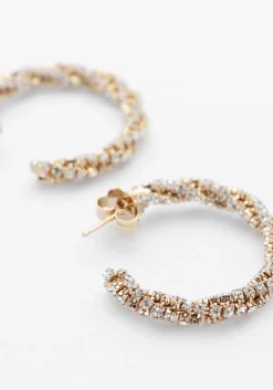 DAMES LOTT. GIOIELLI oorbellen twisted tennis creole m