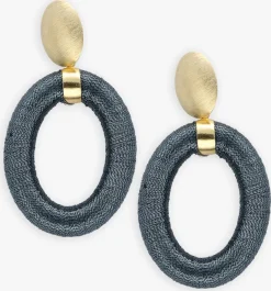 DAMES LOTT. GIOIELLI oorbellen oval with bead threated l